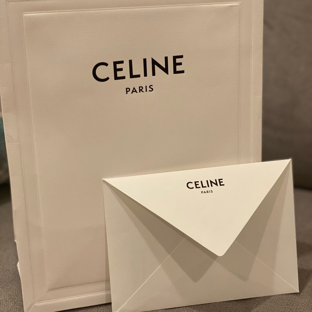 Celine beautiful shopping bag with envelop - authentic Saks Fifth Avenue